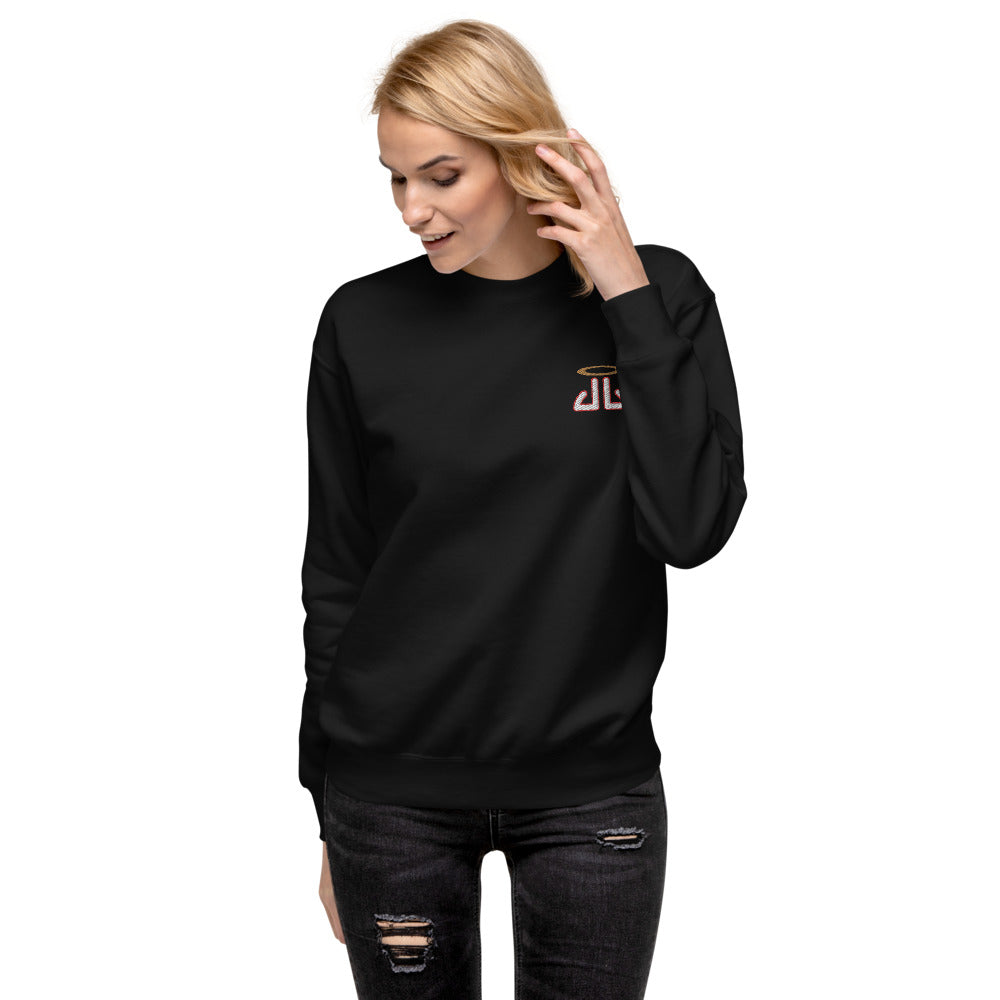 Unisex Fleece Pullover Red Outline