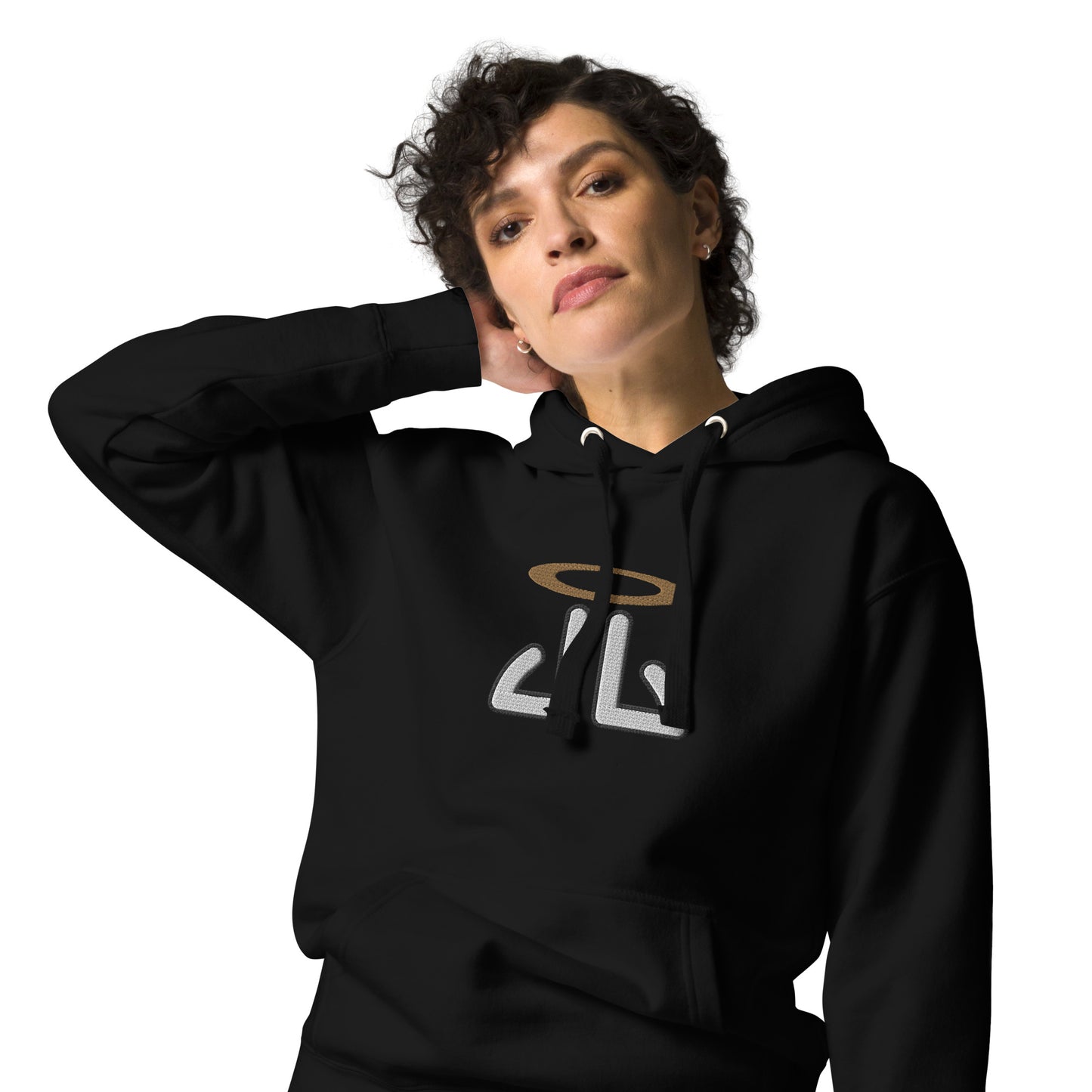 Big Logo Black Unisex Hoodie