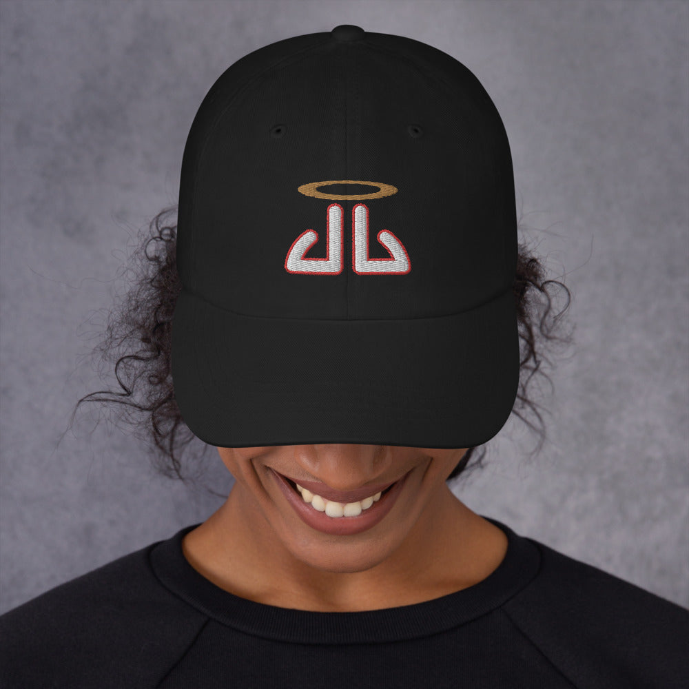 Dad hat red outline
