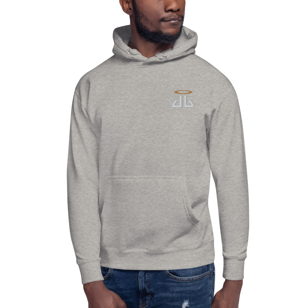 Unisex Hoodie Grey outline