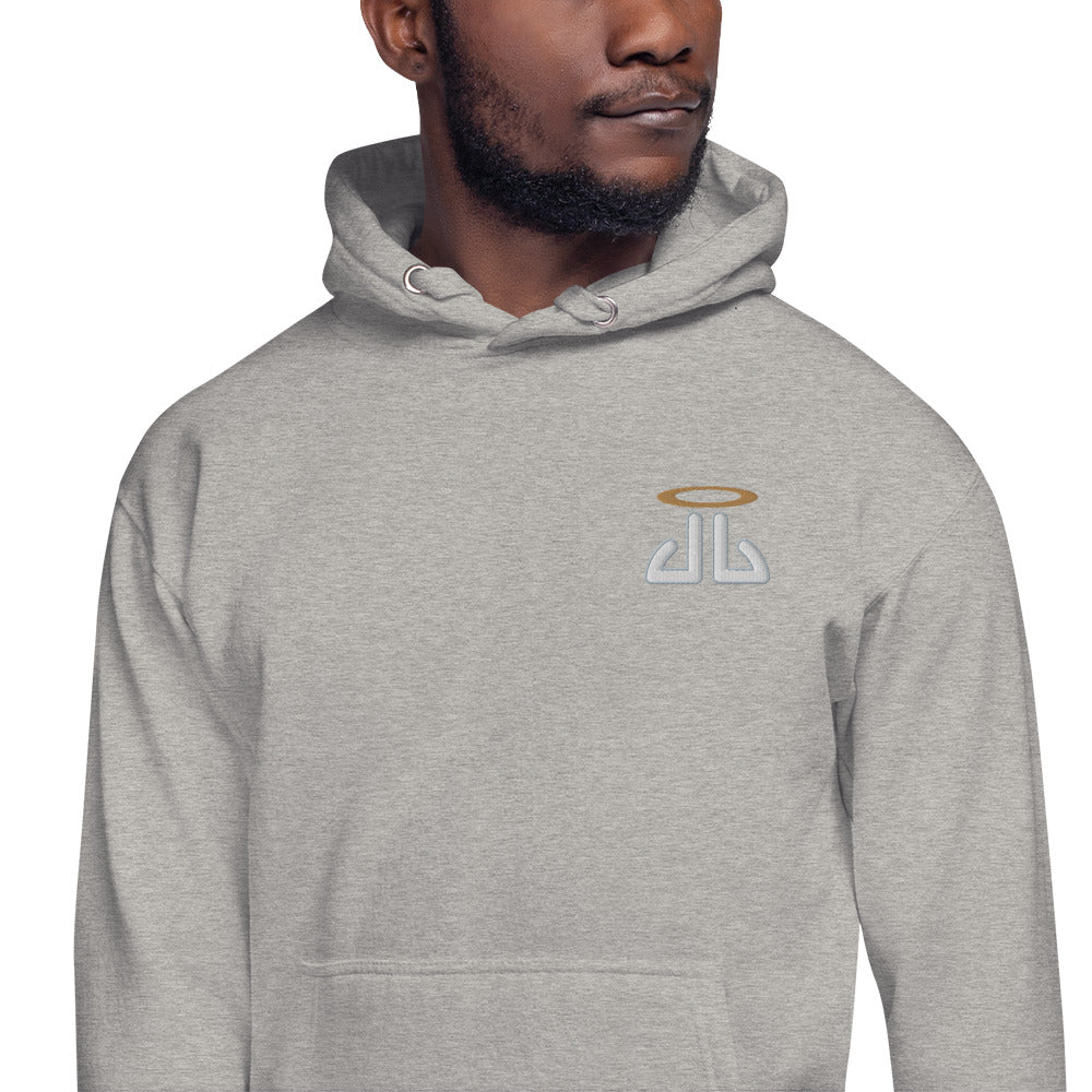 Unisex Hoodie Grey outline