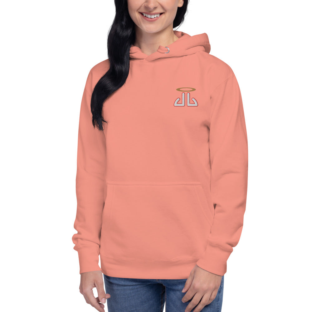 Unisex Hoodie Red outline logo