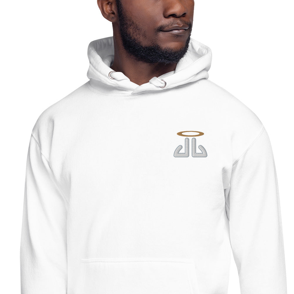 Unisex Hoodie Grey outline